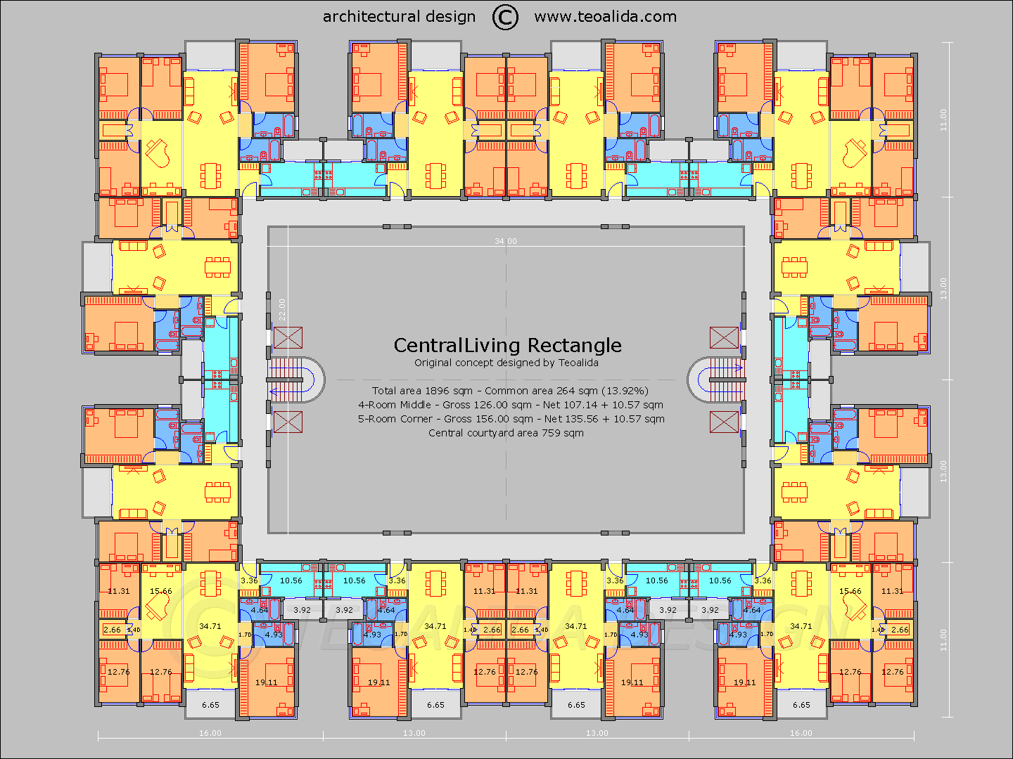 Apartment Plans 30 200 Sqm Designed By Me The World Of Teoalida