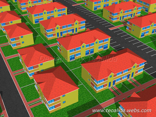 Terraced Mixed 3D design