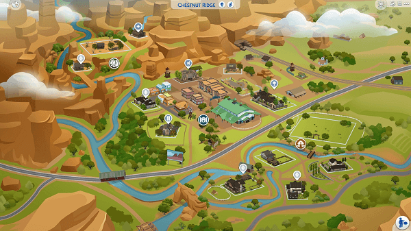Tried to do a map of the worlds of the sims 4 : r/Sims4